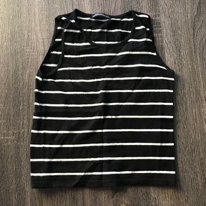 Brandy Melville Black & White Crop Top